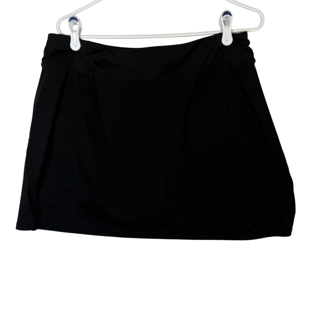 Tangerine Black Athletic Skort Skirt Running Golf Tennis Pickleball XL